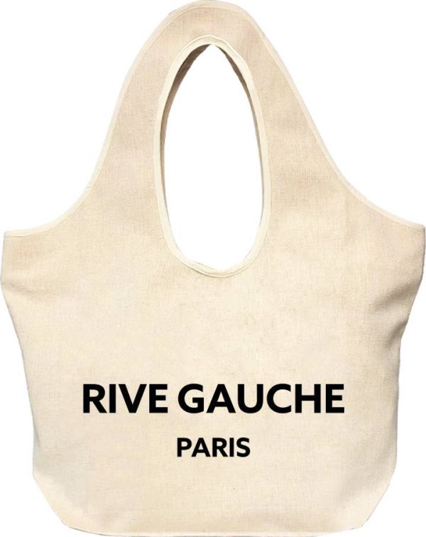 Rive Gauche Linen Tote Cheap