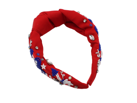 4th of July Red Headband Online now