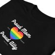 Proud Mom Ally Pride Short-Sleeve Unisex T-Shirt on Sale