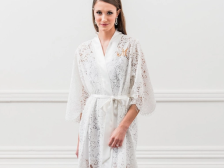 Lace Bridal Wedding Robe For Cheap