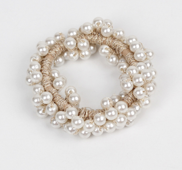 Sweet Pearl Cluster Hair Tie Discount