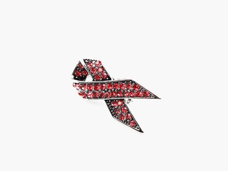 Pink Ribbon Rhinestone Pin Supply