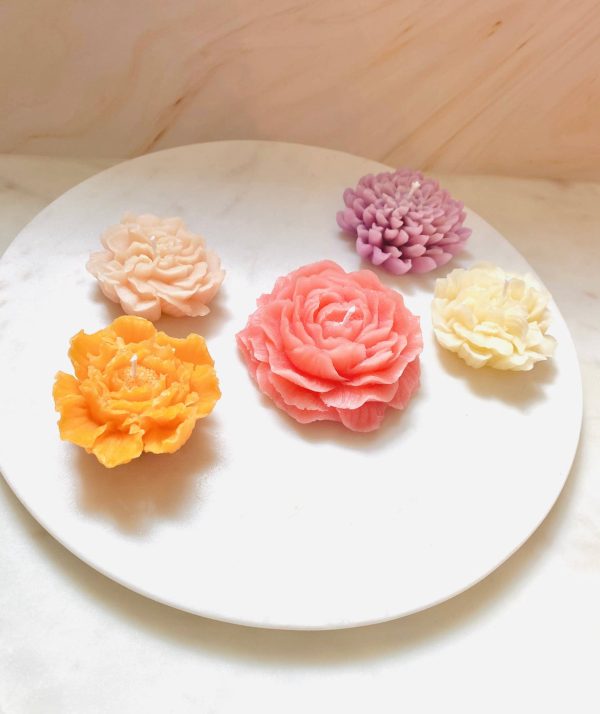 Flower Beeswax Candles 5 Pack Online Sale