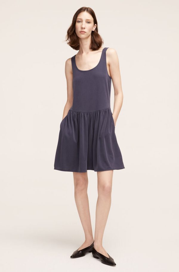 Ruched Skirt Tank Dress Online now