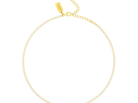 Diana Gold Tennis Choker Necklace Online