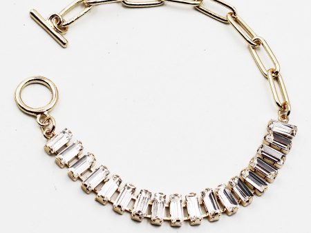 Baguette Cut Stone Bracelet Cheap