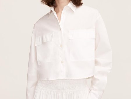 Poplin Long Sleeve Blouse Online Hot Sale