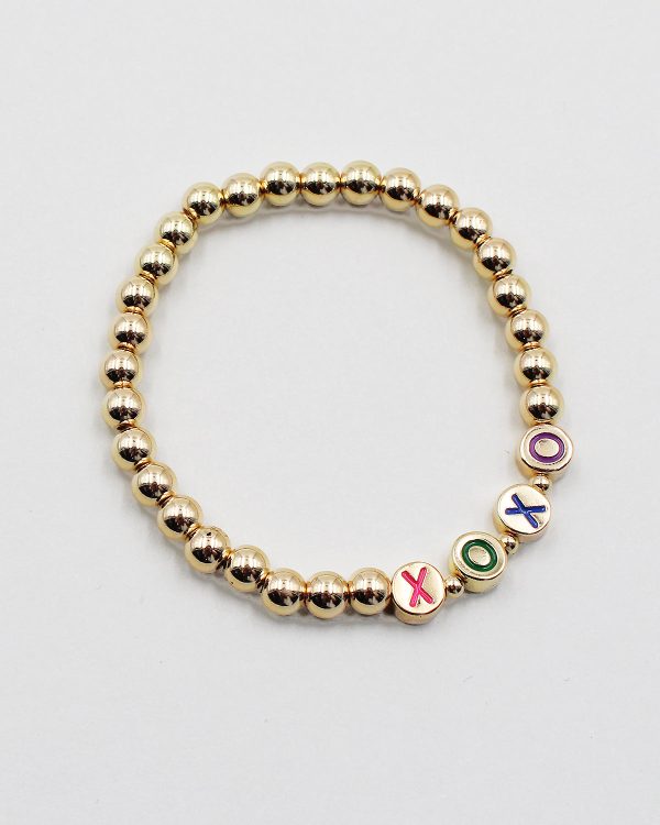 XOXO Word Bead Bracelet For Sale