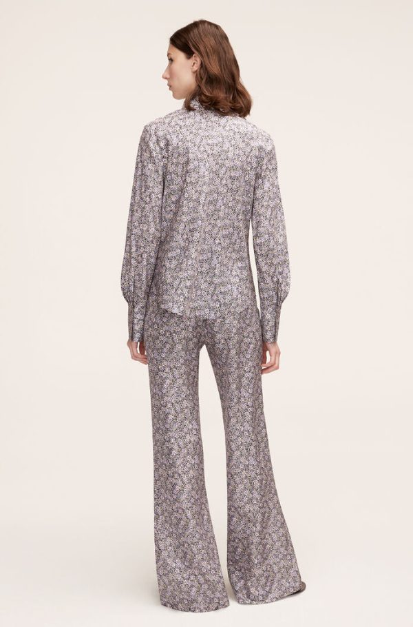 Violet Fleur Silk Pajama Pant Sale