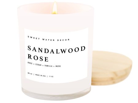 Sandalwood Rose Soy Candle on Sale