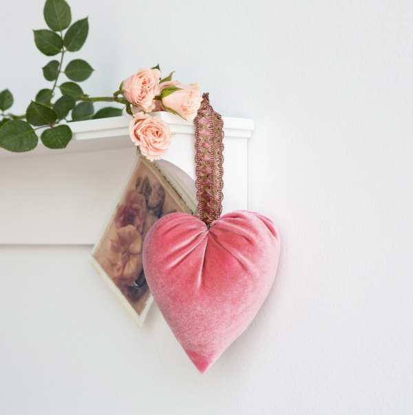 Handmade Velvet Hearts Online Sale