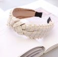 Pearl Tweed Top Knot Headband For Discount