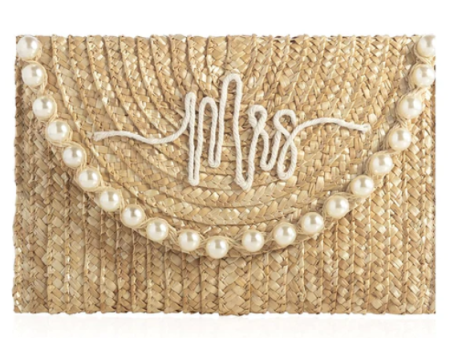 Perla  Mrs  Straw Clutch Cheap