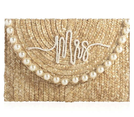 Perla  Mrs  Straw Clutch Cheap