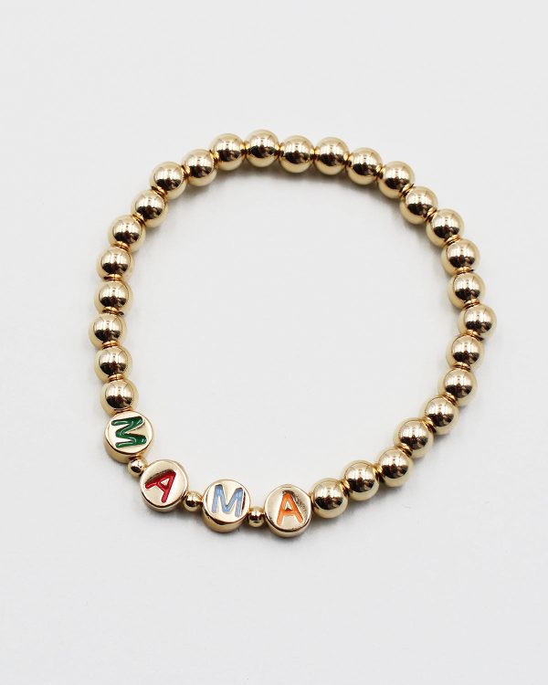 MAMA Word Bead Bracelet Online