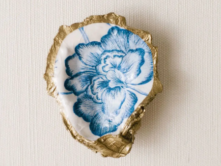 Peony Bloom Oyster Jewelry Dish Fashion