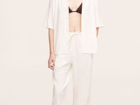 Stretch Linen Pull-On Pant on Sale