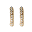 Natural Raffia Pearl Statement Hoop Earrings Online now