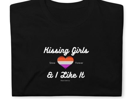 Kissing Girls & I like it Lesbian Short-Sleeve Unisex T-Shirt For Cheap