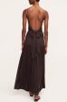 Ruched Mesh Maxi Dress For Cheap