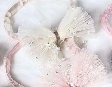 Lovely Pearl Bow Headband Online