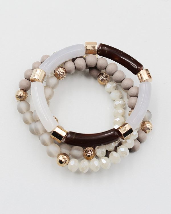 Multiple Layered Mixed Bead Bracelet Online Sale