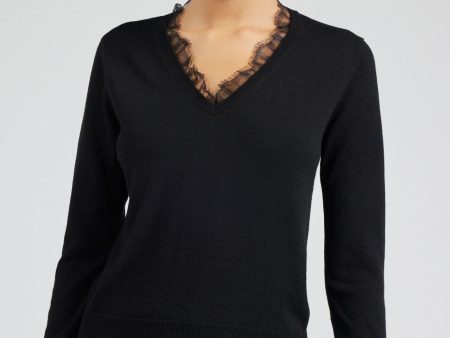 Lace Collar Sweater Hot on Sale