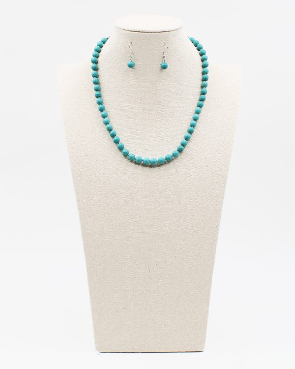 18  Turquoise Beaded Necklace Set Supply