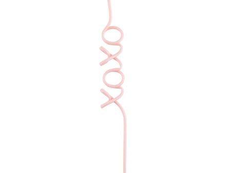 XOXO Pink Word Straw on Sale