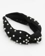 Pearl Beaded Knotted Fabric Headband Online Sale