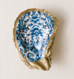 Indigo Floral Oyster Ring Dish Online Sale