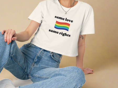 Same Love Same Rights Crop top on Sale