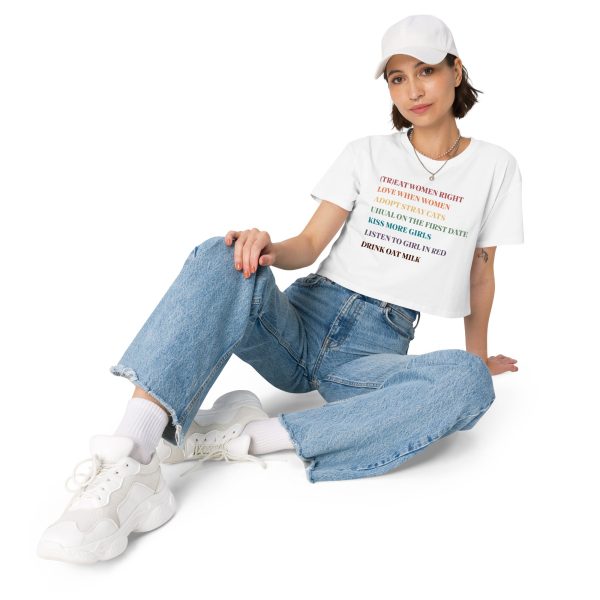 Lesbian Rules Shirt Women’s crop top Fashion