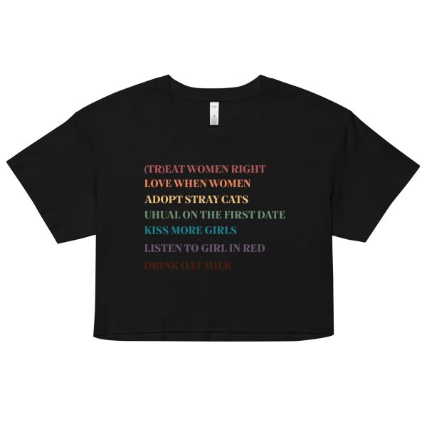 Lesbian Rules Shirt Women’s crop top Fashion