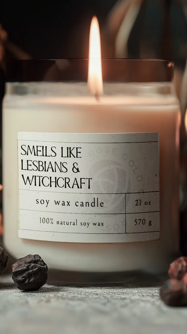 Smells Like Lesbians and Witch Craft soy wax candle For Cheap