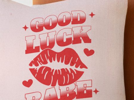 Good Luck Babe Throw Pillow Hot on Sale