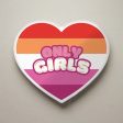 Only Girls Lesbian Heart Shaped Throw Pillow Online Sale