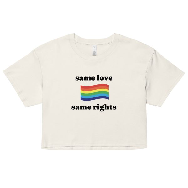 Same Love Same Rights Crop top on Sale