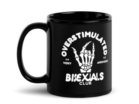 Overstimulated Bisexuals Club Black Glossy Mug For Cheap